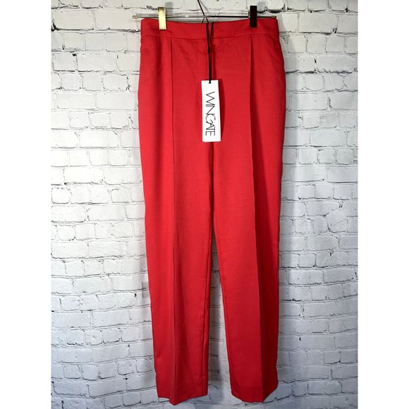 Women's WINGATE Collection Penelope Boyfriend Pants SAMPLE NWT Coral Size 1 - Picture 2 of 4
